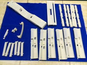 ABS prototypes by CNC master and rubble mould