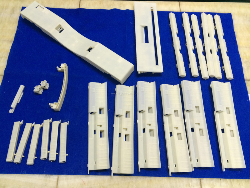 ABS prototypes by CNC master and rubble mould