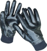 Black Jerry Heavyduty high quality nitrile coated gloves , knit wrist