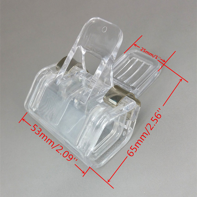 C046 POP Plastic PVC Sign Price Tag Card Paper Display Clips Holders For Retail Store Promotion Good Quality