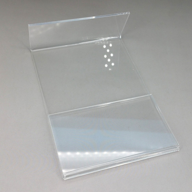 Acrylic T2mm Sign Price Tag Label Paper Promotion Name Card Display Holders L Stand In Vertical High Quality