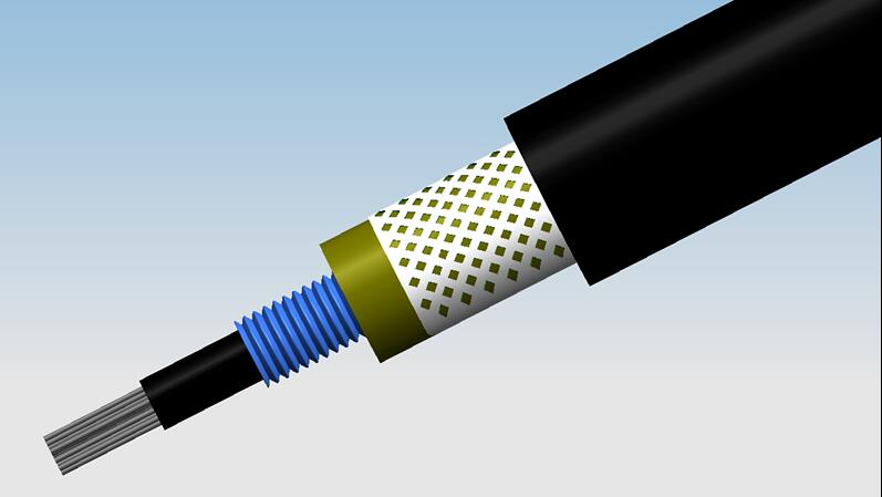 Spark plug wire-spiral conductor