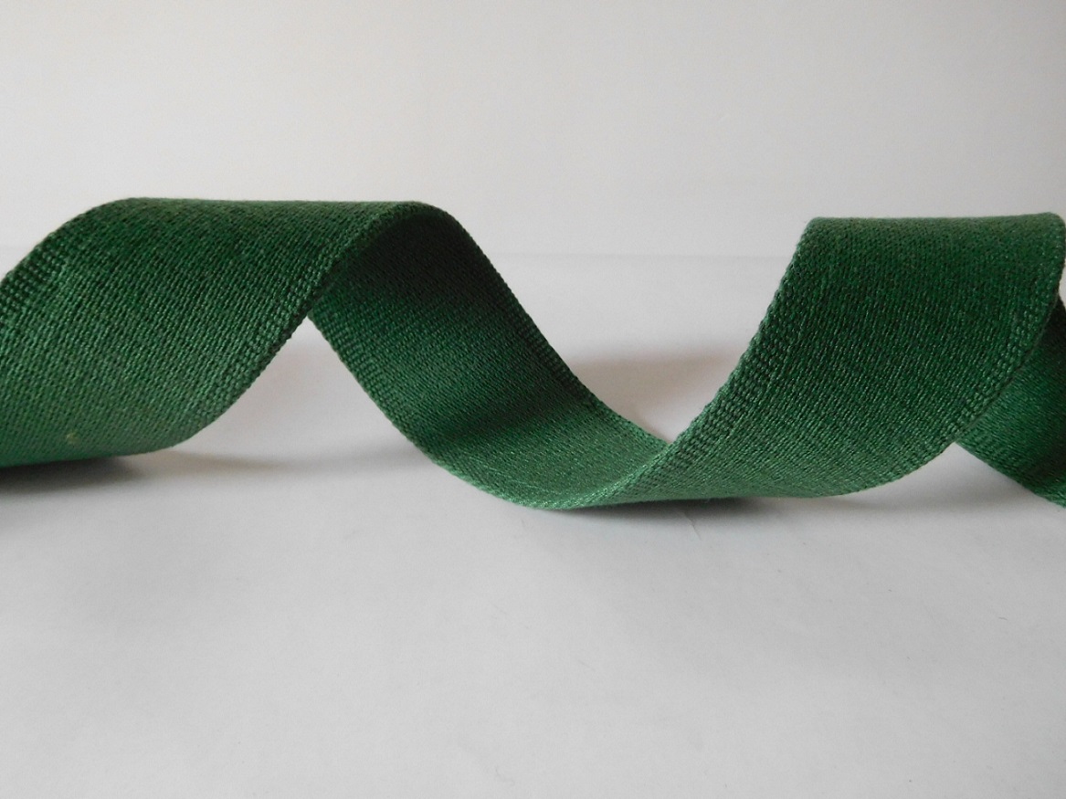 50mm green Cotton webbing for garment&accessories