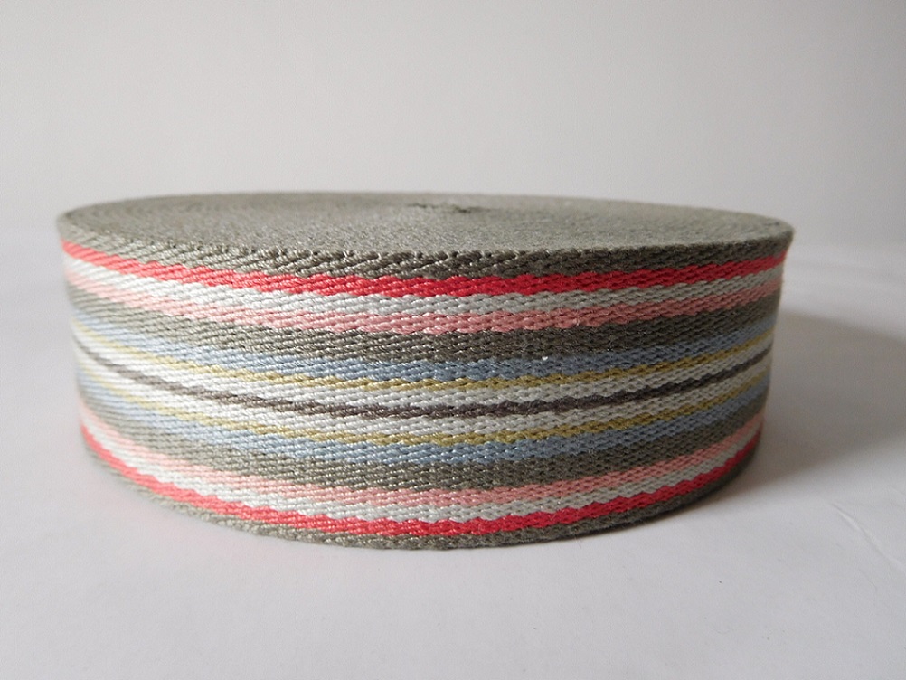 40mm colorful polyester cotton webbing for shoulder belt