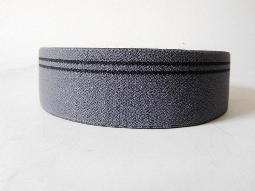 35mm dark grey spandex webbing for garment&accessories