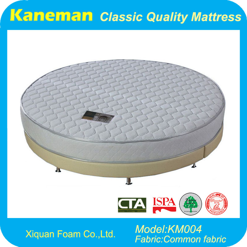 Hotel Furniture Round Bed Mattress and Bedbase