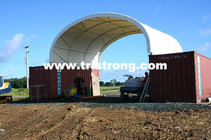 8m Wide Container Shelter, Canopy, Tent, Container Cover (TSU-2620C/2640C)