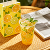 Food Grade Transparent Disposable Plastic Cups, Recyclable Drink Cups for Cold Beverages, Perfect to Display Layered Effect of Milk Tea and Fruit Tea