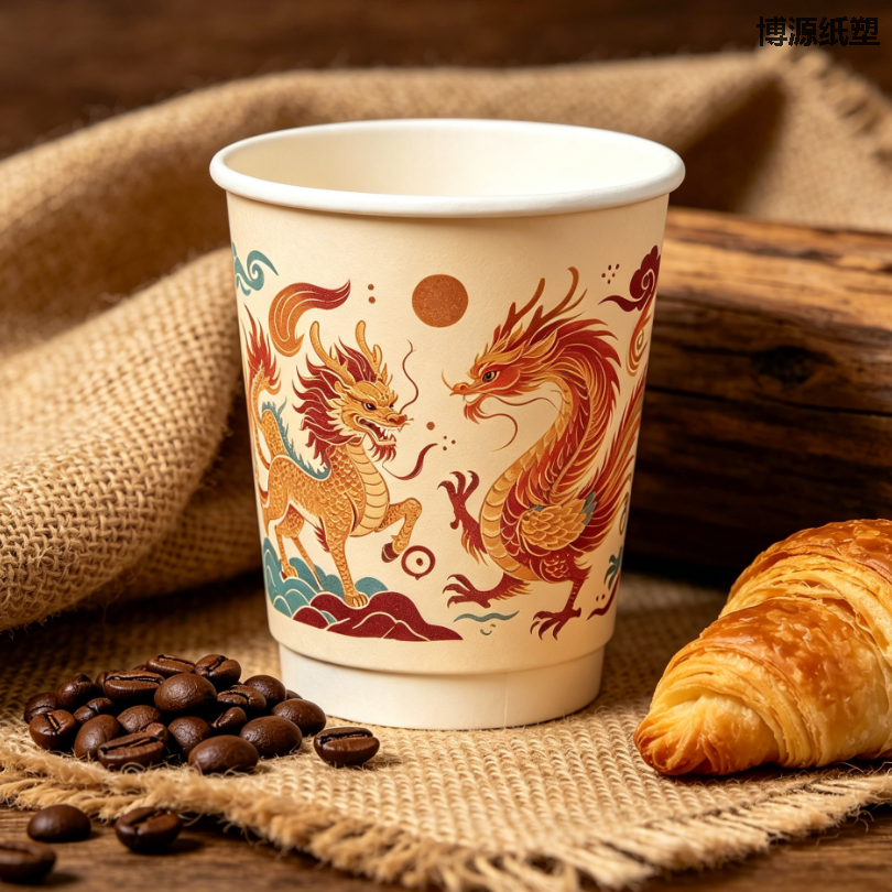 Factory Wholesale Double Wall Disposable Biodegradable Paper Cups for Hot Drinks