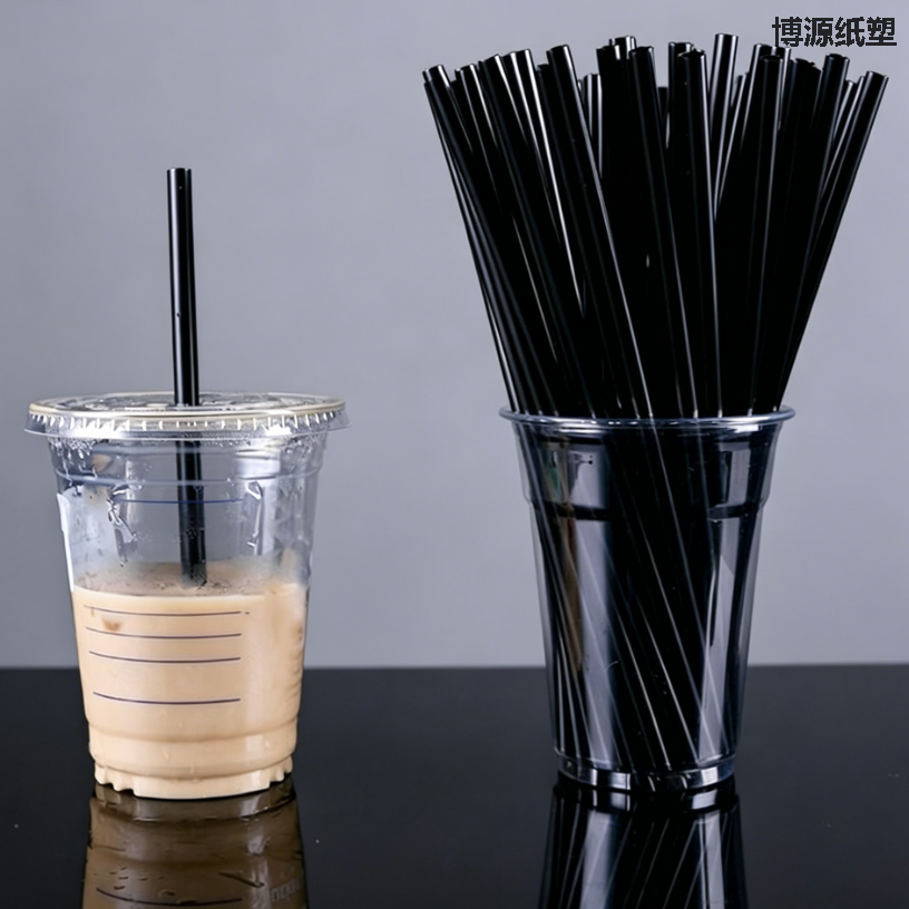 Compostable PLA Drinking Straws, Disposable Plant Based PLA Straight Straw for Bubble Tea