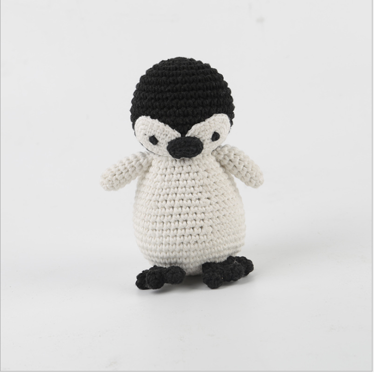 Hand Knitted Cock penguin and duck