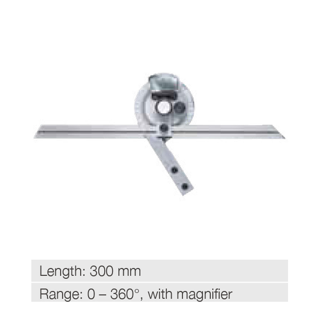 Univeral bevel protractor