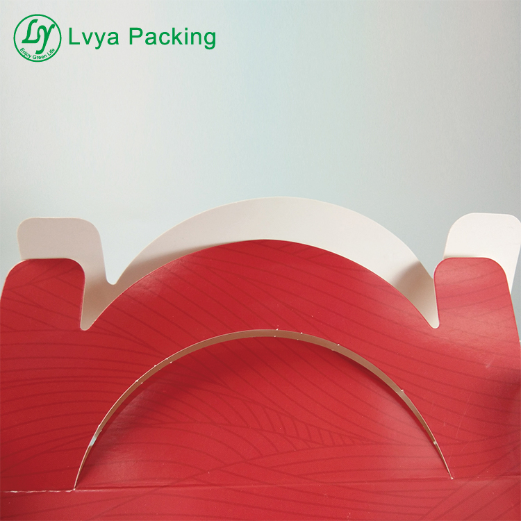 Customized Fancy Sample Design Cardboard Paper Shopping Cake Gift Packaging Box For Taking Away Food