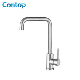 304 stainless steel brushed finish kitchen faucet