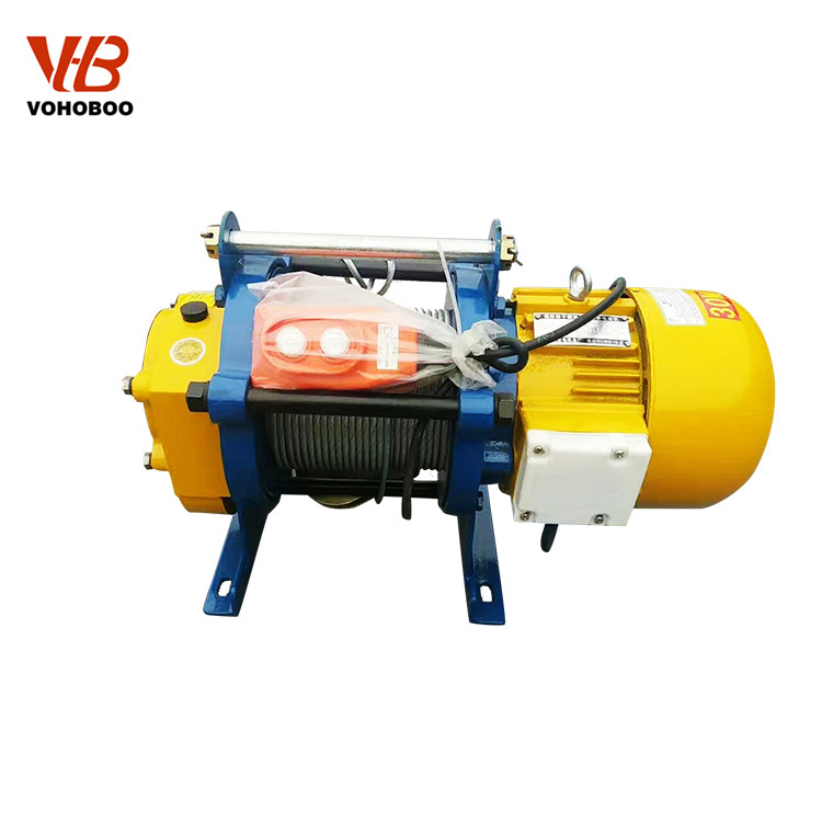 Electric KCD 300KG/800KG/1Ton/1.5Ton /2Ton wire rope crane winch three phase