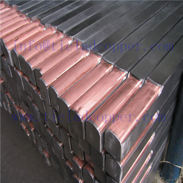stainless steel clad copper bar