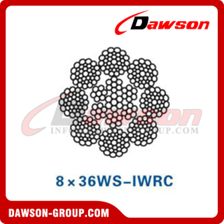 Cable de acero (8×36WS-IWRC)(8×41WS-IWRC)(8×49SWS-IWRC), cable de acero para yacimientos petrolíferos, cable de acero para yacimientos petrolíferos