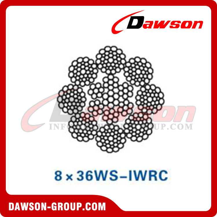 حبل أسلاك الفولاذ (8×36WS-IWRC)(8×41WS-IWRC)(8×49SWS-IWRC)، حبل سلك حقول النفط، حبل سلك فولاذي لحقول النفط