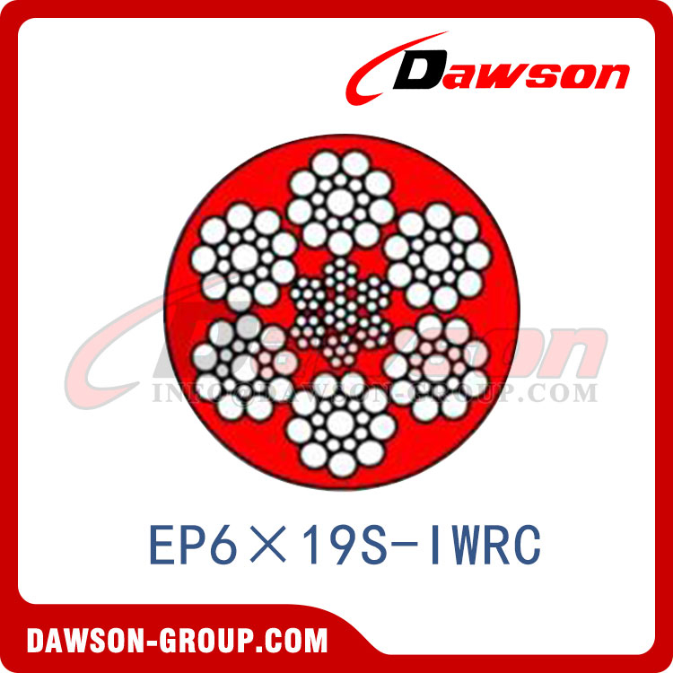 スチールワイヤロープ(EP6×19S-IWRC)(EP6×26WS-IWRC)、油田用ワイヤロープ、油田用スチールワイヤロープ