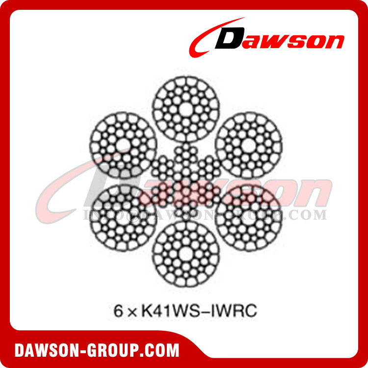 Cable de acero (6×K36WS-IWRC)(6×K36WS-EPIWRC)(6×K41WS-IWRC)(6×K41WS-EPIWRC), cable de acero para oceanografía