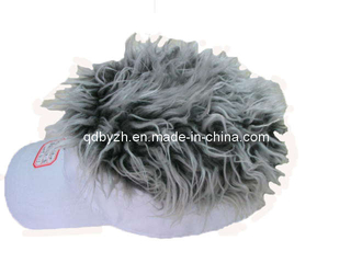 Fashion Cotton Cap Visor with Wig (BH-S210)