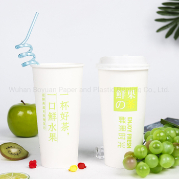 Disposable Cold Paper Cup with Double PE Coating