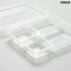 Disposable High-End Multi-Compartment Business Tray, Separated Rice & Dishes Packaging Tray