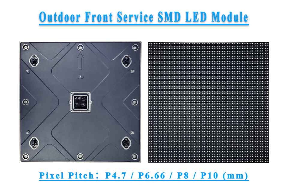 Servicio delantero al aire libre SMD LED Módulo