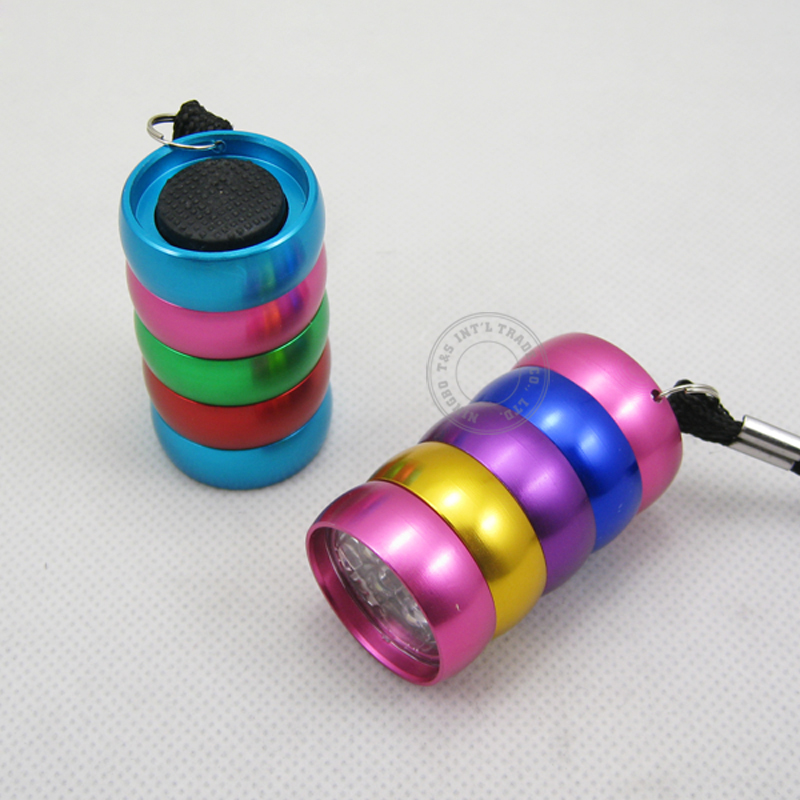  Colorful Body 6 LED Flashlight 