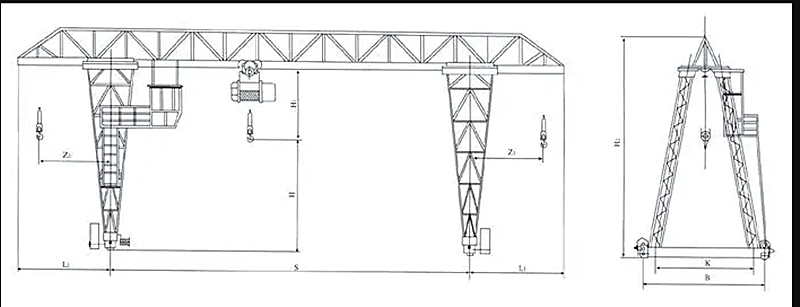 henan mine hoist gantry crane