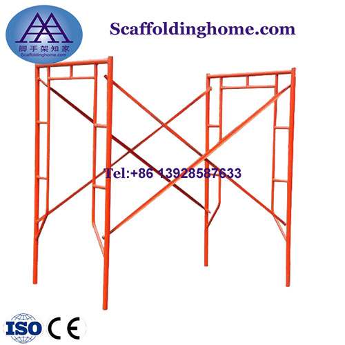 Construction Material Power Coated/ Hot Dipped Galvanized Fast Lock Walk Thru Metal System Frame Scaffolding