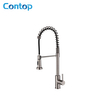 304 Stainless Steel Solid Body Hot And Cold Water Spring Pull-down Kitchen Faucet