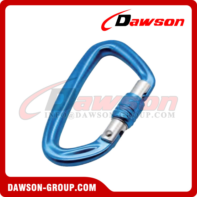 DSJ-A2005N مادة الألومنيوم لحلقة تسلق مستديرة الشكل مخصصة، A7075 24KN حلقة تسلق ملونة مخصصة 