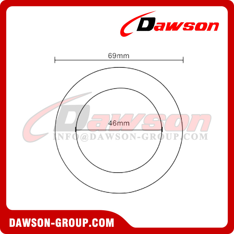 DSJ-A3011-7 Junta tórica de aluminio, junta tórica de 30 mm de diámetro interior