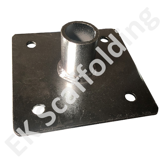 Andamio de acero galvanizado soldado placa base hueca