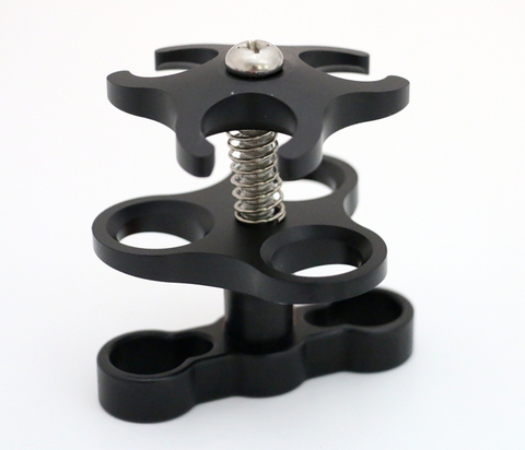 1" Standard Underwater Open Gap Tripod Ball Joint Clamp 