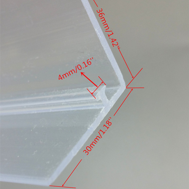 Plastic Shelf Slide Rails Special Matched With Supermarket Retail Cigarettes Pushing System Pusher Divider By Customized Length