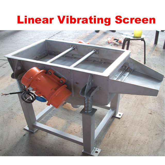 Safety and low noise linear vibration screen