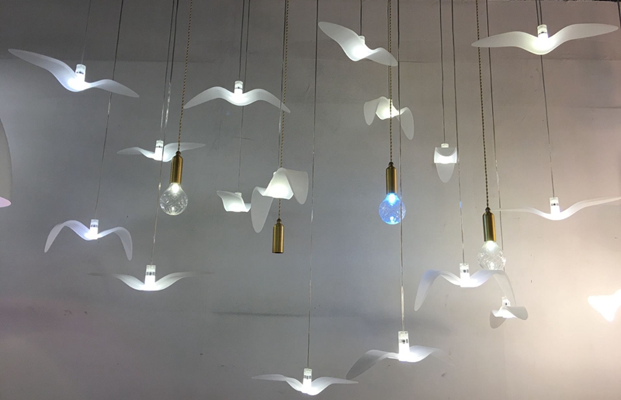 Fabulous Bird Light Fixture Gd65 Roccommunity Unique Acrylic Pendant Lamp Night Birds Lighting Wedding Decorations From Xj25