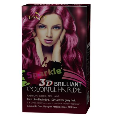3D Briliant Free Ammonia Hair Dye 150ml Wine Red