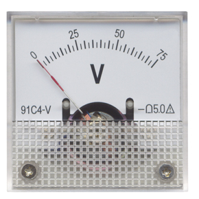 Voltímetro móvil de la C.C. del instrumento de la bobina 91