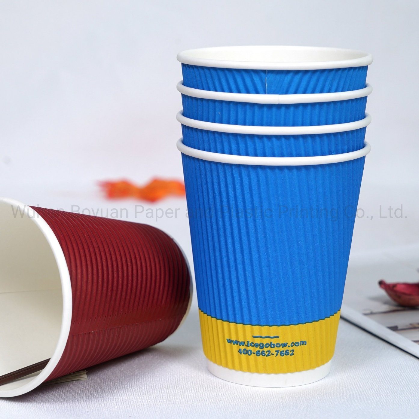12 Oz Disposable Ripple Wall Paper Cup