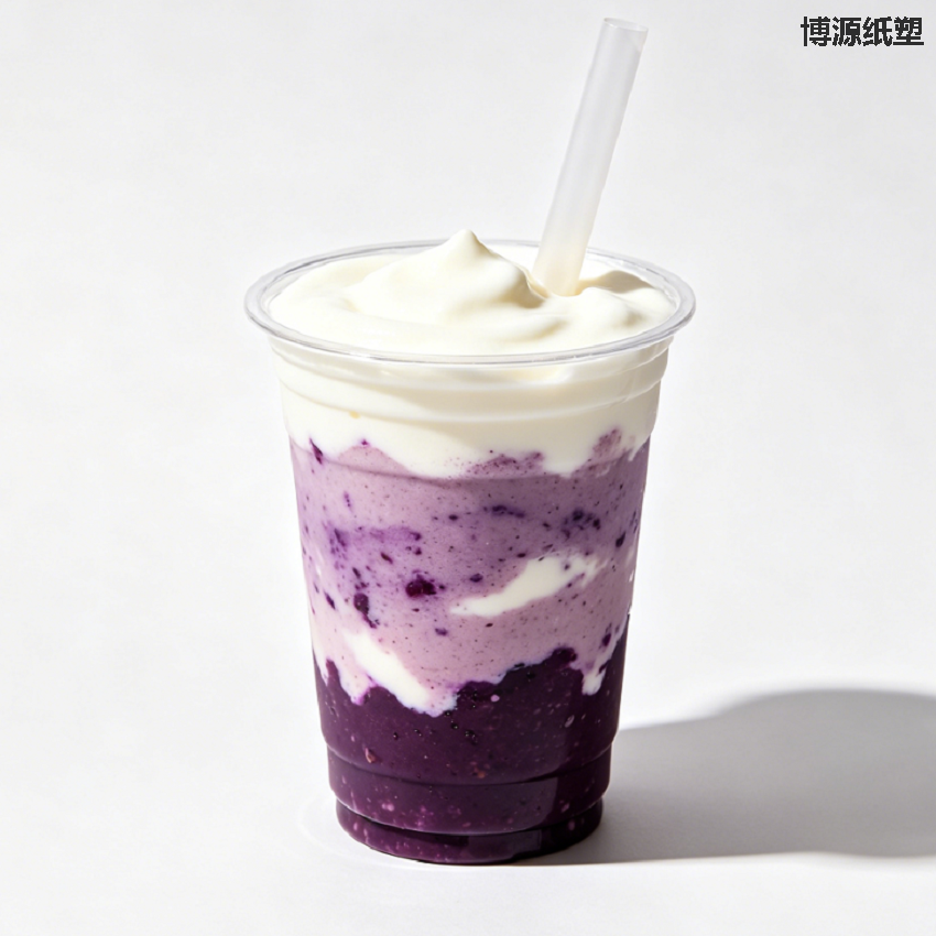 Disposable Clear Plastic Cups, Food Grade Recyclable Cups, Ideal for Milk Tea & Fruit Tea, Show Gradient Layers of Cold Drinks