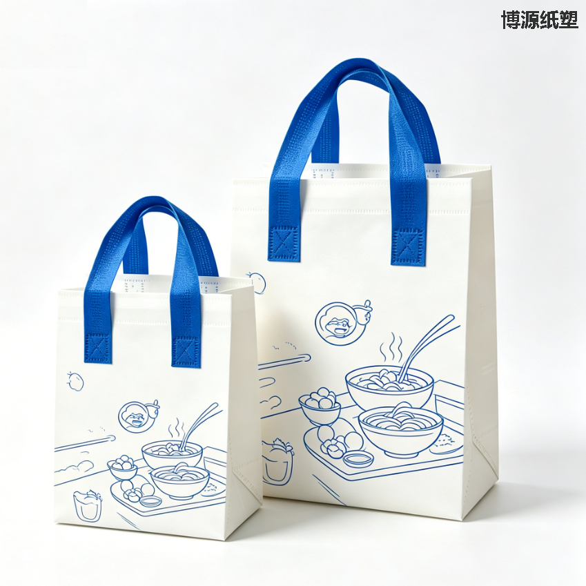 Self-sealing Thermal Bag for Milk Tea & Coffee Takeaway Custom Logo Non-woven Drink Insulated Packaging Bag