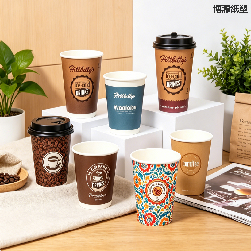 Food Grade Single-layer Disposable Paper Cups, Fully Degradable Environmental Protection Cups, Factory Direct Supply, Diversified Dimensions, Custom Production Supported.