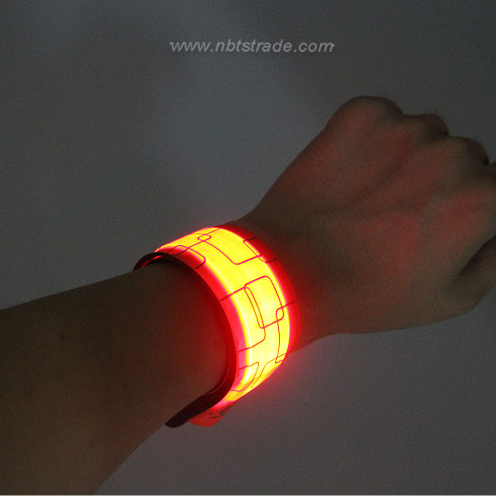 LED Slap Band Bracelet Light Glow Band