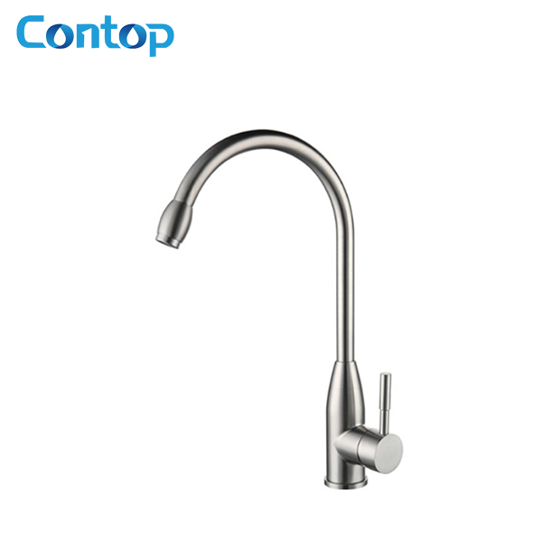 304 Stainless Steel Solid Body Hot And Cold Kitchen Faucet