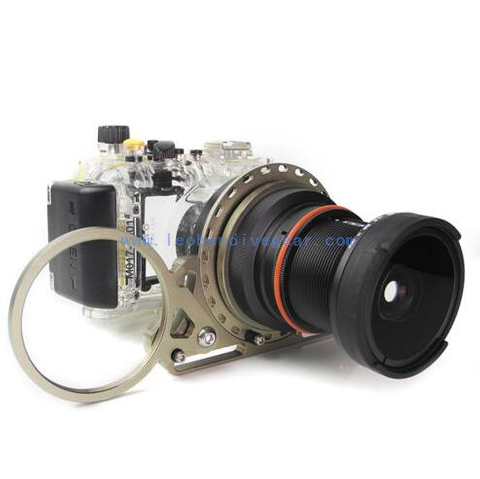 Underwater Double M67 Swing Flip Diopter Adapter for M67 Macro Port.