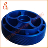 Blue anodized metal parts and prototyping