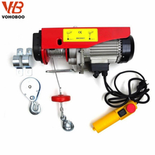 PA mini electric wire rope hoist with 100kg 125kg 150kg 200kg 250kg 400kg 500kg 1200kg